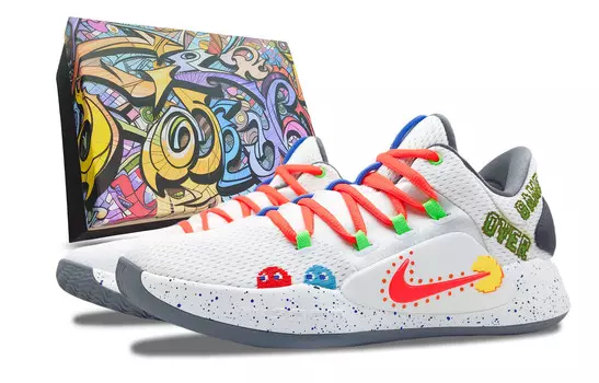 Баскетбольные кроссовки Hyperdunk X мужские с низким верхом, белые/оранжевые Nike