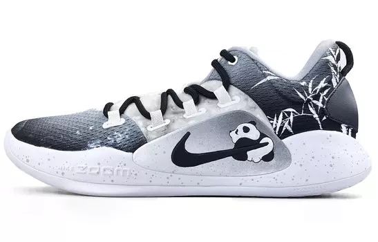 Баскетбольные кроссовки Hyperdunk X мужские с низким верхом, черные/белые/серые Nike