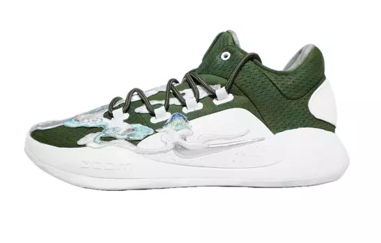 Баскетбольные кроссовки Hyperdunk X мужские с низким верхом, зеленые, белые Nike