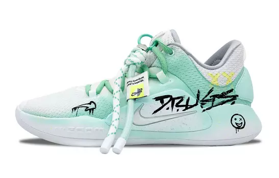 Баскетбольные кроссовки Hyperdunk X мужские с низким верхом, белые/зеленые/черные Nike