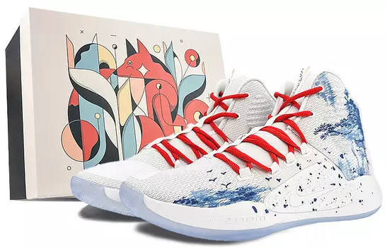 Баскетбольные кроссовки Hyperdunk X мужские высокие синие Nike