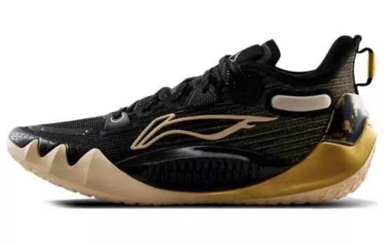 Баскетбольные кроссовки JB1 мужские низкие черные/золотые Lining