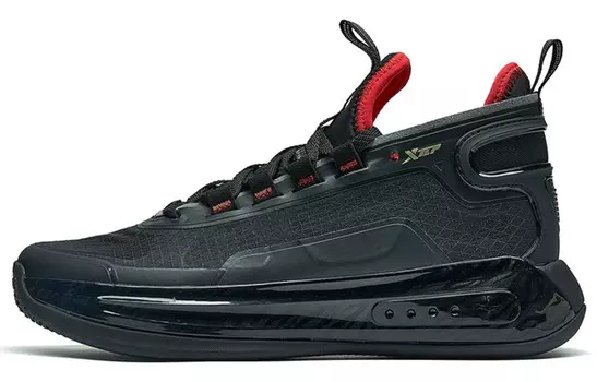 Баскетбольные кроссовки Jeremy Lin мужские, среднего размера, черные Xtep