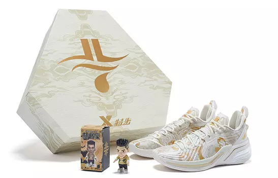 Баскетбольные кроссовки Jeremy Lin Three Generations для мужчин с низким верхом белого цвета Xtep