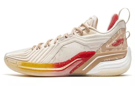 Баскетбольные кроссовки Jeremy Lin Three Generations для мужчин с низким верхом бежево-коричневого цвета Xtep