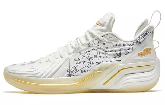 Баскетбольные кроссовки Jeremy Lin Three Generations мужские с низким верхом белого/черного/желтого цвета Xtep