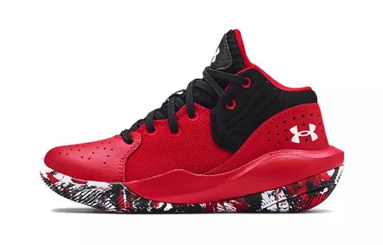 Баскетбольные кроссовки Jet "21 Kids PS Mid-top Black/Red Under Armour