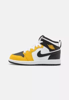 Баскетбольные кроссовки Jordan 1 Mid Unisex Jordan, цвет yellow ochre/black/white