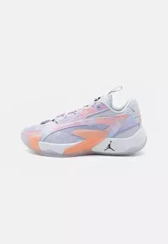 Баскетбольные кроссовки JORDAN LUKA 2 UNISEX Jordan, футбольный серый/черный/кислородный фиолетовый/арктический оранжевый/мятный/белый