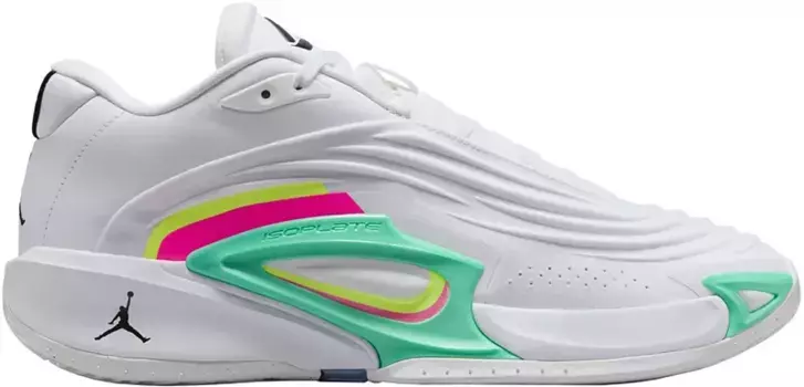 Баскетбольные кроссовки Jordan Luka 3, цвет Wht/Blk/Vlt/Grn/Pnk Blst