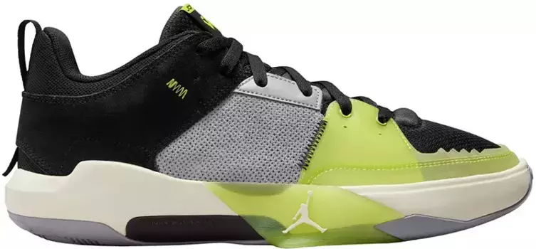Баскетбольные кроссовки Jordan One Take 5, цвет Blk/Cyber/Ccntmlk/Cmtgry