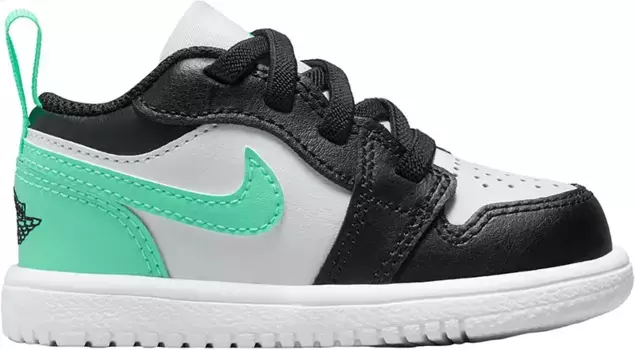 Баскетбольные кроссовки Jordan Toddler Air Jordan 1 Low Alt, белый/черный/зеленый