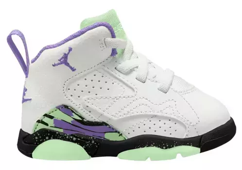 Баскетбольные кроссовки Jordan Toddler Jumpman MVP, белый/зеленый/фиолетовый