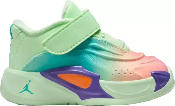 Баскетбольные кроссовки Jordan Toddler Luka 3, зеленый/синий/оранжевый