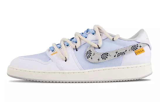 Баскетбольные кроссовки Jordan Union LA x Air Jordan Vintage унисекс, Light Blue
