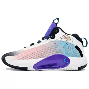 Баскетбольные кроссовки Jumpman 2021 для мужчин, среднего размера, сине-розово-фиолетовые Jordan