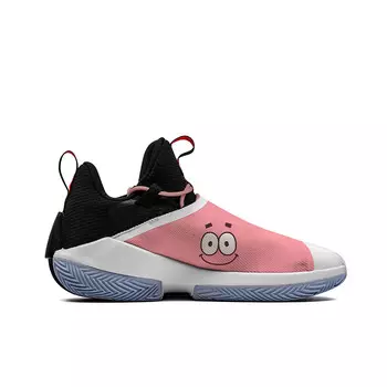 Баскетбольные кроссовки Jumpman Hustle мужские с низким верхом розового/черного/белого/синего цвета Jordan
