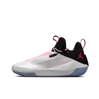 Баскетбольные кроссовки Jumpman Hustle мужские с низким верхом розовые/белые/черные/синие Jordan