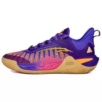 Баскетбольные кроссовки KAI 1 Basketball Shoes Men Low-Top Wisteria Purple/Glowing Enamel Orange/Palace Purple Anta