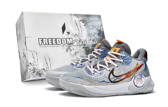 Баскетбольные кроссовки KD Trey 5 унисекс, средний верх, серые/синие Nike