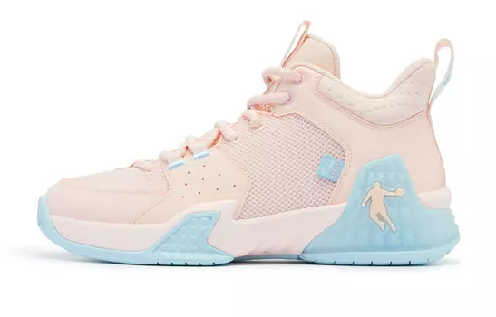 Баскетбольные кроссовки Kill Shot 1.0 мужские с низким верхом Cloud Pink Crescent Blue Qiaodan