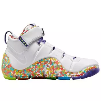 Баскетбольные кроссовки LeBron 4 Retro Fruity Pebbles Nike, цвет Wei/Rot/Grn/Varsity Lila