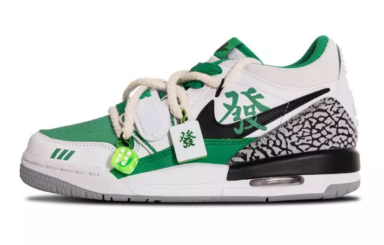 Баскетбольные кроссовки Legacy 312 Basketball Shoes Men Low-top Green/White Jordan