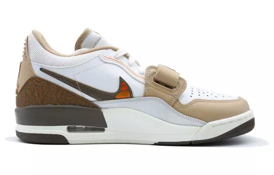 Баскетбольные кроссовки Legacy 312 Basketball Shoes Unisex Mid-Top White/Orange Jordan