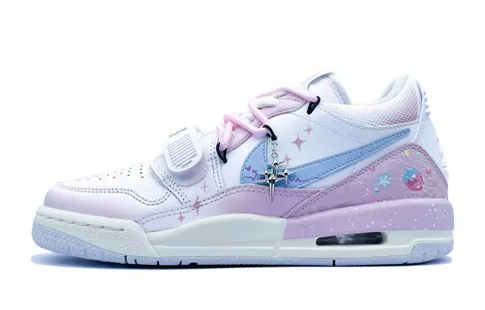 Баскетбольные кроссовки Legacy 312 Basketball Shoes Women's Low-Top White/Pink/Blue Jordan
