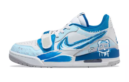 Баскетбольные кроссовки Legacy 312 Basketball Shoes Men Low-Top Blue/White Jordan