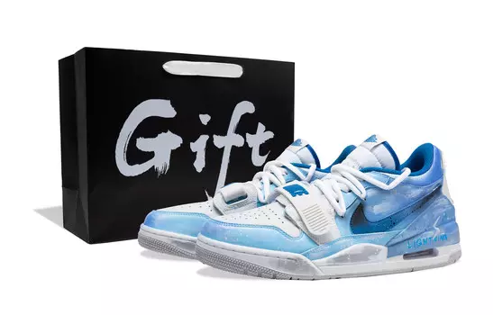 Баскетбольные кроссовки Legacy 312 Basketball Shoes Men Low-Top Blue/White Jordan