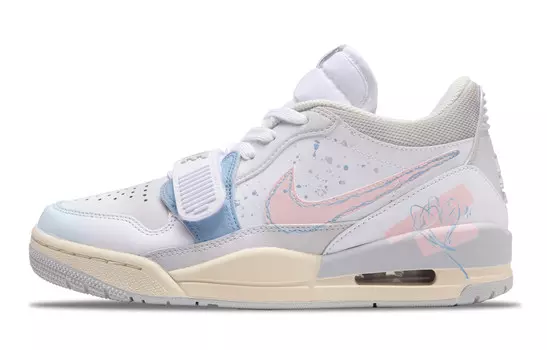 Баскетбольные кроссовки Legacy 312 Vintage Men Low-Top White/Grey/Pink Jordan