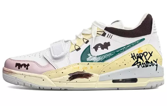 Баскетбольные кроссовки Legacy 312 Vintage Men Low-Top Pink/Green Jordan