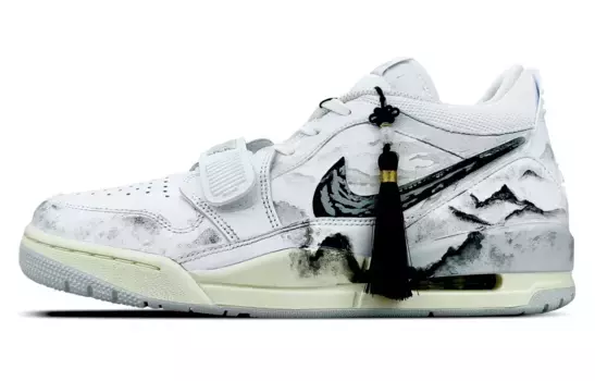 Баскетбольные кроссовки Legacy 312 Vintage Men Low-Top Black/White/Grey/Yellow Jordan
