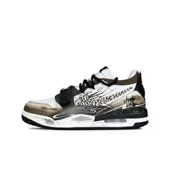 Баскетбольные кроссовки Legacy 312 Vintage Men Low-Top Off White/Brown Jordan