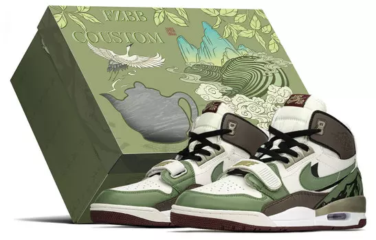 Баскетбольные кроссовки Legacy 312 Vintage Men High-top Brown/Green Jordan