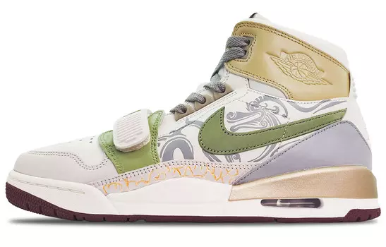 Баскетбольные кроссовки Legacy 312 Vintage Men High-top Grey/Oil Green Jordan