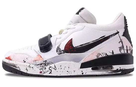 Баскетбольные кроссовки Legacy 312 Vintage Men Low-Top White/Black/Red Jordan