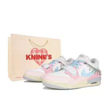 Баскетбольные кроссовки Legacy 312 Vintage Men Low-Top White/Blue/Pink Jordan