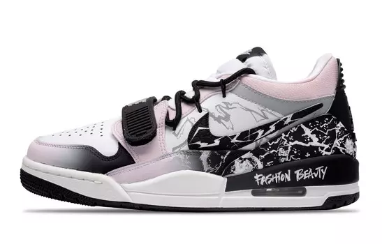 Баскетбольные кроссовки Legacy 312 Vintage Men Low-Top Black/Pink Jordan