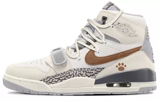 Баскетбольные кроссовки Legacy 312 Vintage, мужские, высокие, коричневый Jordan
