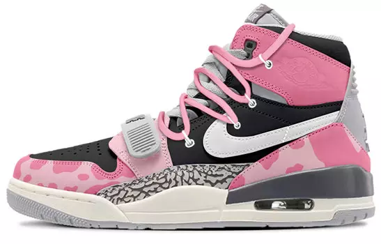 Баскетбольные кроссовки Legacy 312 Vintage, мужские, высокие, черный Jordan