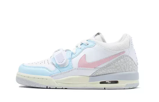 Баскетбольные кроссовки Legacy 312 Vintage женские с низким верхом белый/розовый Jordan