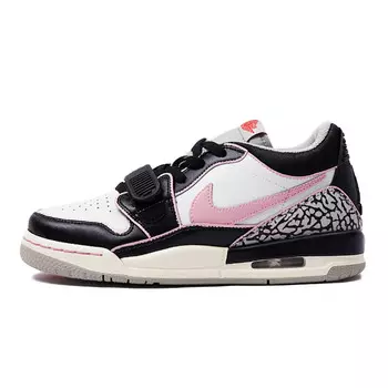 Баскетбольные кроссовки Legacy 312 Vintage женские с низким верхом Core Black / Cloud White / Team Shock Pink 2 Jordan