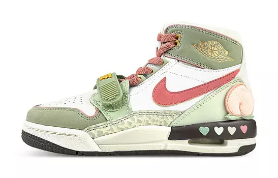 Баскетбольные кроссовки Legacy 312 Vintage женские с высоким верхом цвета кофе Jordan