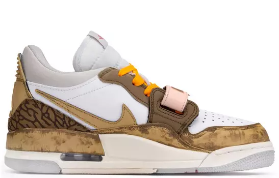 Баскетбольные кроссовки Legacy 312 Vintage, женские, низкие, коричневый/желтый Jordan