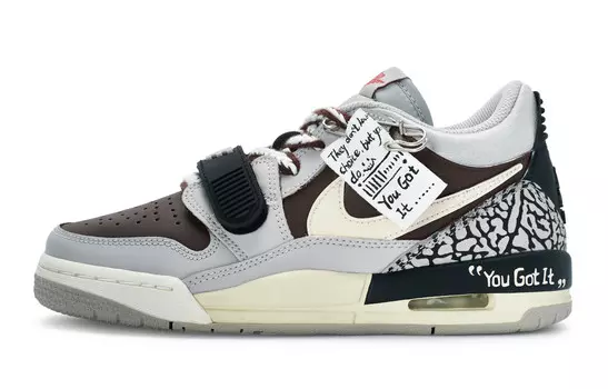 Баскетбольные кроссовки Legacy 312 Vintage женские с низким верхом серый Jordan