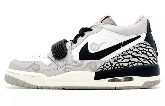 Баскетбольные кроссовки Legacy 312 Vintage женские низкие черный белый серый Jordan