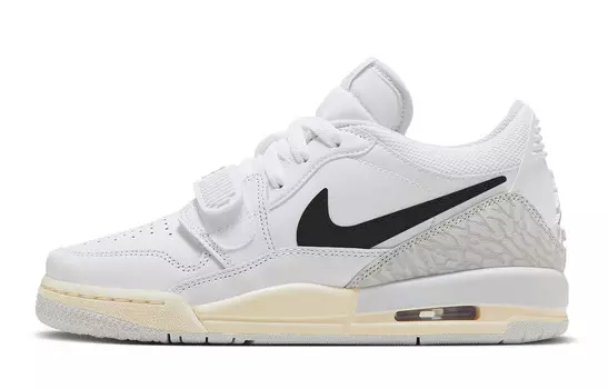 Баскетбольные кроссовки Legacy 312 Vintage женские с низким верхом, черный/белый Jordan