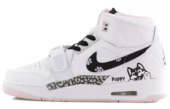 Баскетбольные кроссовки Legacy 312 Vintage женские высокие розовый Jordan, розовый